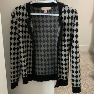 checkered sweater